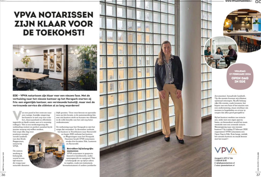EdeTotaal-VPVA notarissen zijn klaar voor de toekomst!